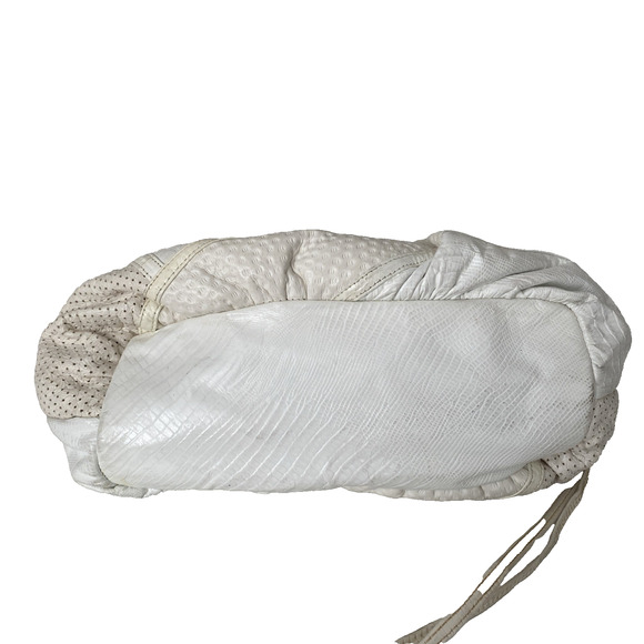 SHARIF Bag Handbag Purse Shoulder Snake Print White Crossbody White Coin Purse - Picture 10 of 15